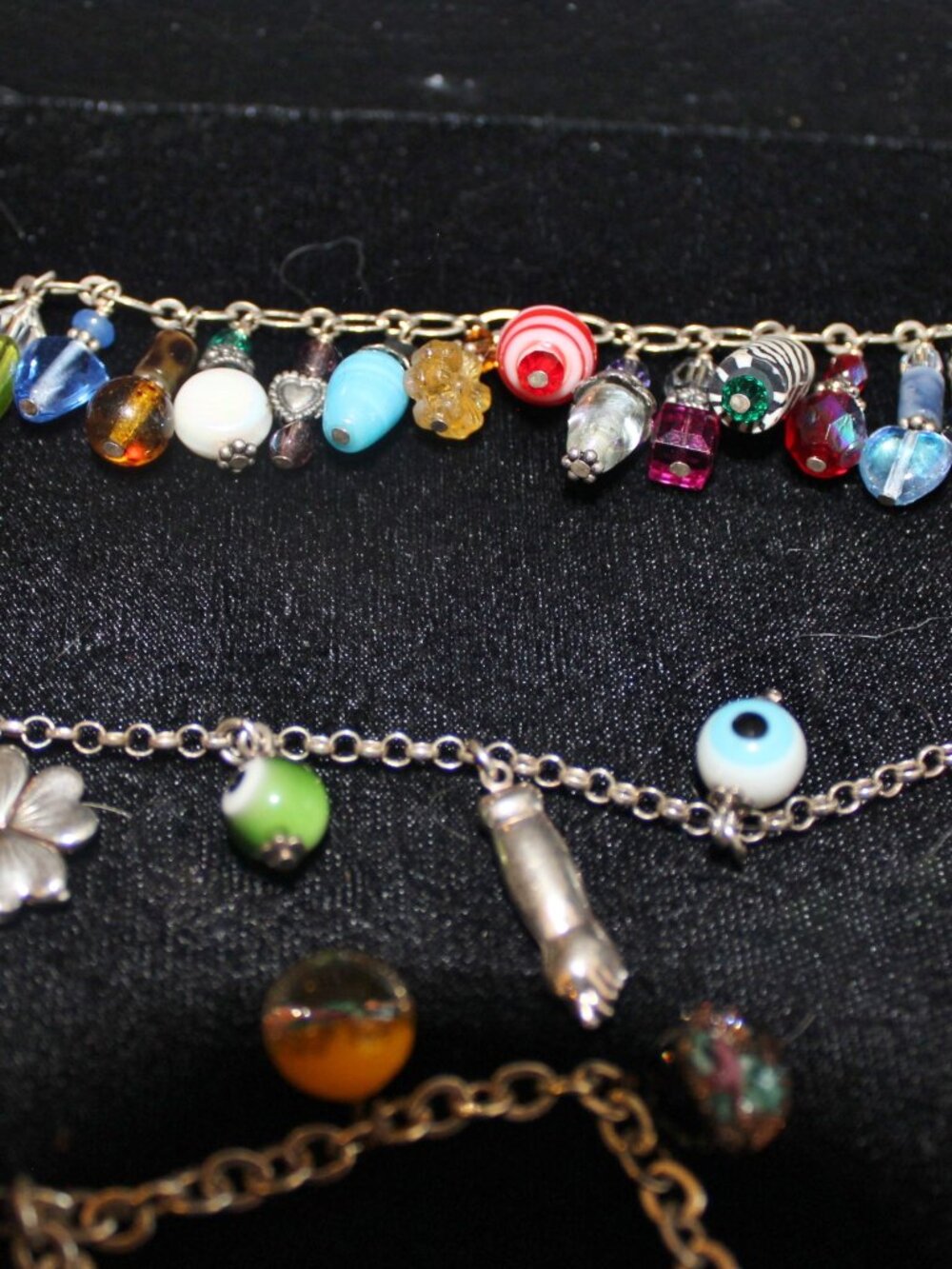 925 Sterling 5 Bracelets (Cha Cha) 1 Necklace 1 Good Luck 106 Grams Lot - Picture 11 of 12